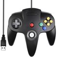 thumbnail image 1 of USB Version Classic N64 Controller, N64 Wired USB PC Game pad Joystick, N64 Bit USB Wired Game Stick for Windows PC MAC Linux Genesis Raspberry Pi Retropie Emulator [Plug & Play] (Black), 1 of 7
