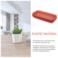 thumbnail image 2 of 4Pcs Rectangular Plant Saucers Plastic Plant Saucers Planter Drip Tray Flower Pot Saucers, 2 of 8