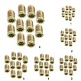 thumbnail image 3 of veasfak 10Pcs Wood Insert Screws Hexagonal Socket Bolts Nuts Drawers Cupboard DIY Craft M8*22, 3 of 6