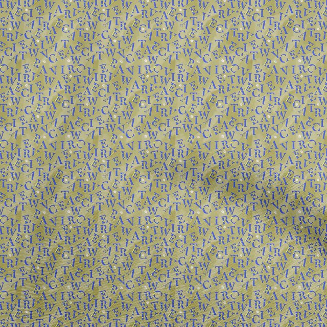 oneOone Viscose Chiffon Olive Green Fabric Text Craft Projects Decor Fabric Printed By The Yard 42 Inch Wide