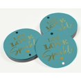 thumbnail image 3 of Inkdotpot Pack Of 100 Real Gold Foil Paper Tags Let Love Sparkle Wedding Favor Hang Tags, 3 of 6