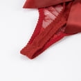 thumbnail image 5 of Soutien-gorge Balconnet Demi-Bonnet Non Doublé en Dentelle pour Femme à Armatures, Transparent, et String Transparent, 5 of 5