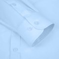 thumbnail image 4 of Dress Shirts for Men with Pocket Long Sleeve Big & Tall Tshirts Shirt Button-Down Collared Wrinkle-Free Solid Color Business Work Tops, 4 of 5