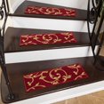 thumbnail image 1 of Ottomanson Ottohome Collection Non-Slip Rubberback Trellis Design 8.5" x 26" Indoor Stair Treads, 7 Pack, 1 of 7