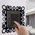 thumbnail image 4 of Acrylic Mirror Wall Plate Sticker | Square Self-Adhesive Decorative Switch Cover | 5.9x5.9 in | Removable Durable Acrylic Sheet | Modern Reflective Panel | Home Office Decor | Silver Gold Options, 4 of 6