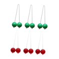 thumbnail image 2 of Siruishop 6 Pcs Balles d'Échelle Jeu de Cour Arrière Activités Intérieures Ou Extérieures Remplacement Rouge et Vert, 2 of 8