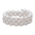 thumbnail image 1 of Women Chic Pearl Rhinestone Stretch Bracelet for Bridal Bridal Wedding Prom Wrap Wedding Prom 3 Row, 1 of 8