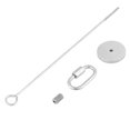 thumbnail image 1 of LAFGUR Fruit Stick, Bird Fruit Holder, (Silver) Smooth Appearance Tow Sizes For Parrots Pets Birds Animals, 1 of 7