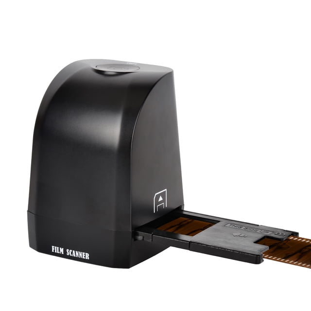 Graflsoa TON168 8MP Film Scanner for 35mm Slides & Negatives, High-Resolution 2400/4800dpi, USB-Powered, Includes U Disk with Software, Compatible with Windows, Black ABS Design