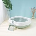thumbnail image 3 of Cat Litter Basin,Cat Litter Pan Large Cat Toilet Basin Cat Poop Pan Sturdy Construction, 3 of 6
