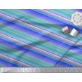 thumbnail image 2 of Soimoi Poly Georgette Fabric Stripe,Heart & Dot Texture Printed Fabric 1 Yard 52 Inch Wide, 2 of 3