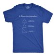 thumbnail image 1 of Mens Name The Triangles Funny Math T Shirt Sarcasm Novelty I Love Math Graphic (Royal) - 5XL, 1 of 4