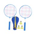 thumbnail image 2 of Siruishop Children Badminton Tennis Set Kids Tennis Rackets with 3Pcs Shuttlecock Balls Blue, 2 of 8