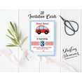 thumbnail image 3 of Darling Souvenir White Birthday Invitation Card Printable Elegant Fill or Write In Blank Party Invites 28 Pcs 5 x 7 Inches, 3 of 5