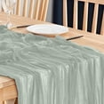 thumbnail image 4 of Dvruxg Cheesecloth Table Runner Rustic Table Runner Long Gauze Table Runner for Wedding Birthday Party Table Decoration, 4 of 5