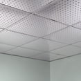 thumbnail image 2 of Fasade 2ft x 2ft Vinyl Ceiling Panel 5 Pack Brushed Aluminum, 2 of 5