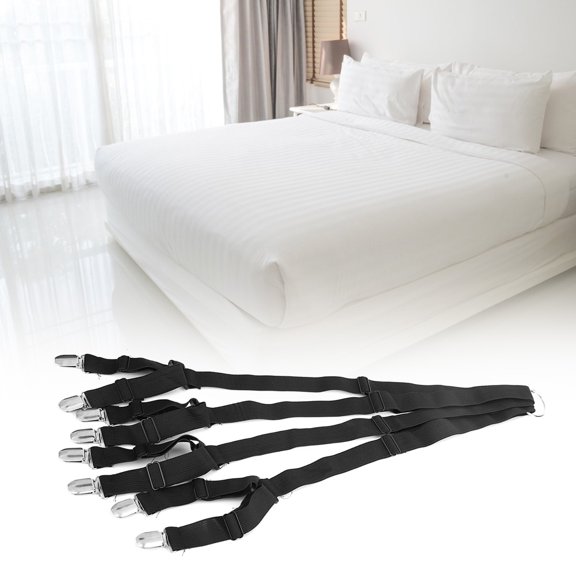 Holder Straps, Adjustable Elastic Straps With 8 Clips Bed Sheet Holder, Ironing Board Covers For Bed Sheets Mattress Pads Blankets