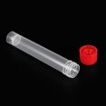 thumbnail image 4 of Unique Bargains 10mL Plastic Test Tubes, 20 Pack Frozen Test Tube Vial Container Storage Screw Cap, Red Clear, 4 of 6