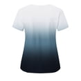 thumbnail image 3 of TIMIFIS Scrub for Women Nurse Uniforms Tops V Neck Gradient Color Short Sleeve Nursing Tops with Pockets - Spring/Summer, 3 of 3