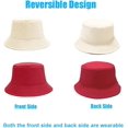 thumbnail image 2 of ORUYROP Bucket Hat for Women Men, Reversible Cotton Summer Sun Beach Fishing Cap Solid Color Style, 2 of 5
