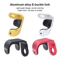 thumbnail image 2 of QualitChoice Patère de Fourche avant LP Type E Pliable Vélo Alliage d'Aluminium Boucle Fixe Crochet Modification de Cyclisme Pièces de Rechange Noir 1 Ensemble, 2 of 6