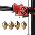 thumbnail image 3 of ZheElen 3D Printer Nozzle Brass Extruder Nozzle Replacement Consumable 3D Printer Accessory, 2mm/3mm, 3 of 6