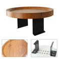 thumbnail image 4 of Sofa Tray Table Couch rest Clip-On wood for Drink Coffee Snack Remote Control, 4 of 9