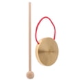 thumbnail image 1 of 1 Set Chinese Gong Hand Gong Creative Copper Gong Music Toy for Festival Party, 1 of 4