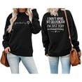 thumbnail image 2 of Huaizzzy Chandail de Mode d'Hiver pour Femmes, Imprimé Festif de Noël, Haut à Col Rond, Chandails et Robes Ajustés pour Femmes avec Cardigan Assorti, Hauts Décontractés et Chauds pour Femmes, Chandail pour Femmes, Chandail à Capuchon à Rayures Colorées pour Femmes, 2 of 4
