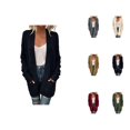 thumbnail image 1 of Cardigans pour Femmes à devant Ouvert, Manches Longues, Manteau en Tricot Torsadé avec Poches, Cardigans pour Femmes, 1 of 6