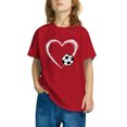 thumbnail image 4 of RXIRUCGD T-shirt Imprimé Halloween pour Enfants Garçons Filles Mode Mignon Col Rond Manches Courtes (Rouge, Taille : 4 Ans), 4 of 4