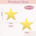 thumbnail image 2 of 100 Pcs Laser Gold Stars Cutouts, 6 Inch Double Printed Paper Stars Cutout, 2 of 6