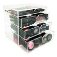 thumbnail image 2 of OnDisplay 4 Tier NYC Acrylic Cosmetic/Makeup Organizer with Agate Slab - Green/Gold, 2 of 2
