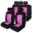 thumbnail image 2 of Universal Fit Car Seat Cover – Full Set of Automotive Seat Covers, Diamond Stitched Flat Cloth Cloth Seat Protector for Cars, Trucks, SUVs and Vans, Washable Seat Cover, 2 of 7