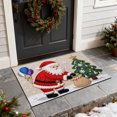 thumbnail image 4 of Tapis de Sol de Salle de Bain Tricoté de Noël Absorbant Tapis d'Entrée, 4 of 6