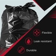 thumbnail image 4 of Trash Bags, (100 Count) Large Black Heavy Duty Garbage Bags, 4 of 5