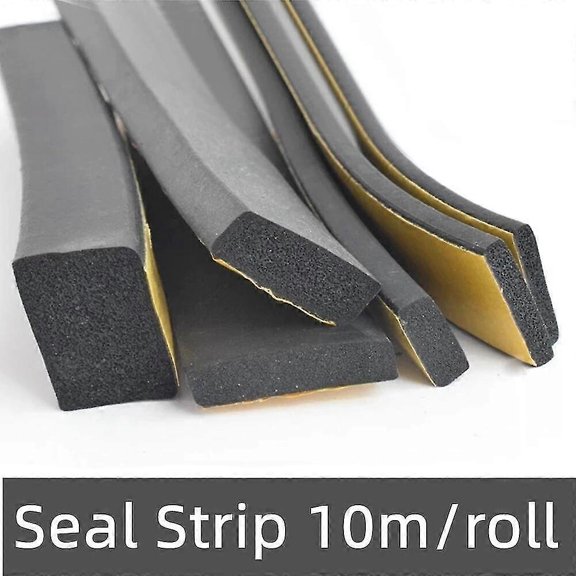 Epdm Self Adhesive Sponge Seal Strip Rubber Black Foam Strong Single-sided Adhesive Soundproof Anti-collision Seal Gasket