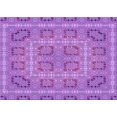 thumbnail image 1 of Ahgly Tapis Rectangulaire Lavable en Machine Intérieur Transitionnel Violet Violet, 2 Pieds x 5 Pieds, 1 of 7