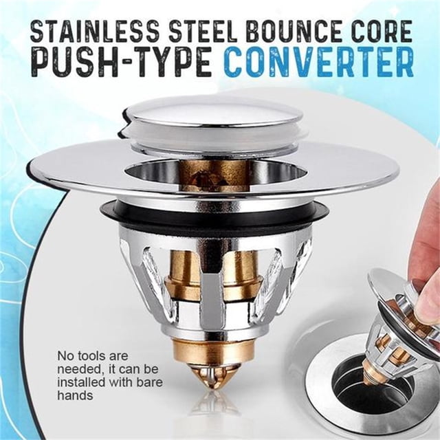 Dpityserensio Universal Wash Basin Core Bounce - Filter Bathroom Sink Plug NEW
