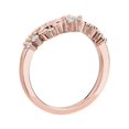 thumbnail image 4 of 0.15 Carat Excellent Round Shape Genuine Diamond Latest Design Engagement Eternity Band for Ladies Solid 18K Rose Gold Size 7.5, 4 of 7