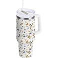 thumbnail image 1 of Gobelet de 30 oz avec Poignée, Couvercle et Paille, Gobelet d'Eau Isolé, Tasse d'Eau en Acier Inoxydable, Tasse Bouteille, Support de Tasse Réutilisable, Terrazzo Convivial, 1 of 6