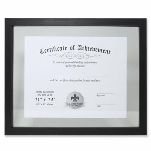 Multi Use Float Document Frame - Black, 0.79 in.