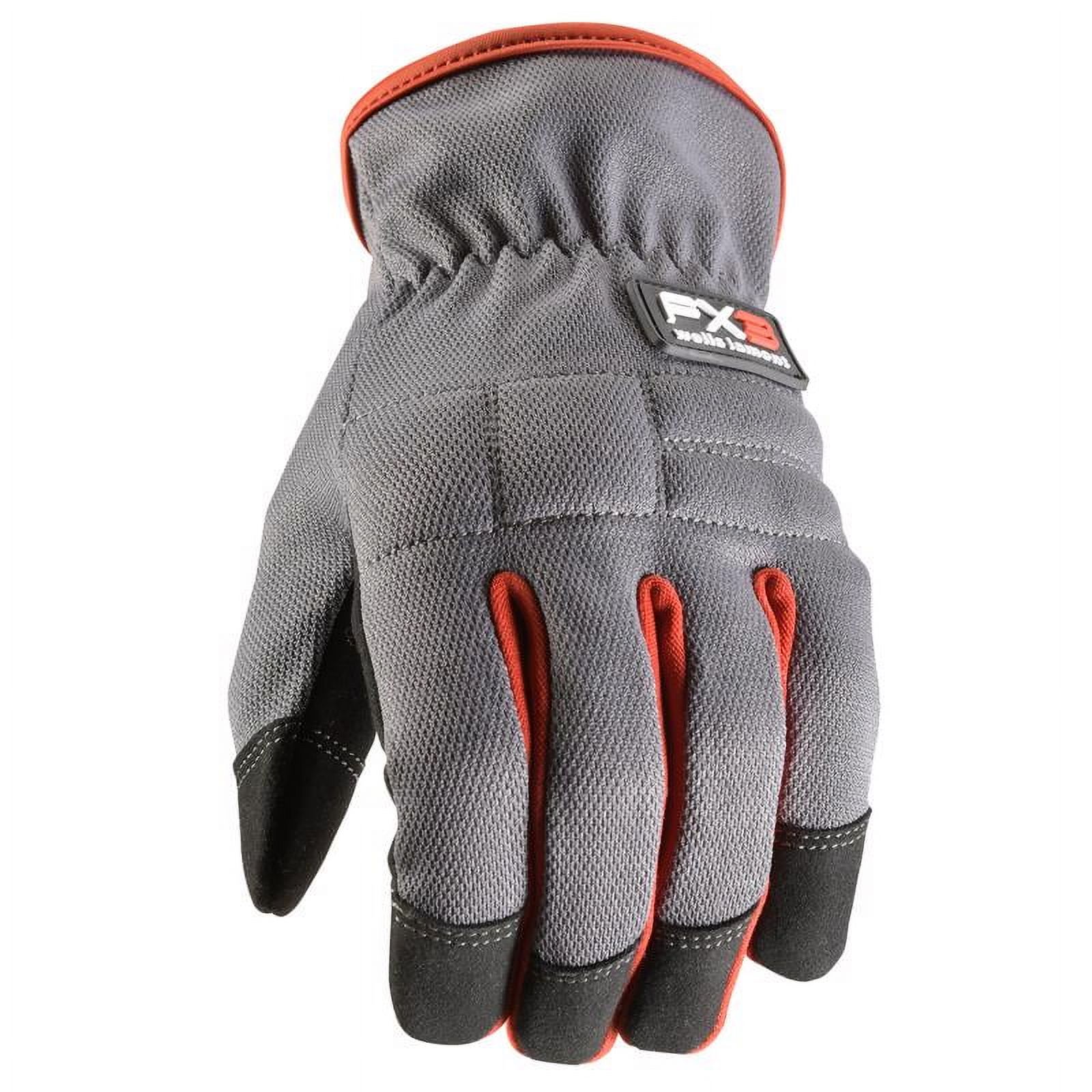 WRK GLVS MENS GRAY/RED M(Pack of 1)