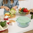 thumbnail image 1 of Yhmxh Kitchen Gadgets,Home and Kitchen,Glass Bento Box Can Be Microwave Oven Students Heated Lunch Box Office Fresh-keeping Box Bento Boxs, 1 of 6