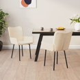 thumbnail image 1 of vidaXL Dining Chairs 2 pcs Cream Velvet, 1 of 5