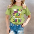thumbnail image 2 of WEIYLL T-Shirt Fille Imprimé Lettre Col Rond Manches Courtes Décontracté Enfant 8-9 Ans, 2 of 5