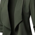 thumbnail image 4 of QIPOPIQ Blazer Léger pour Femmes à Manches Longues, Classique, Drapé, Ouvert à l'Avant (P-5TG) Liquidation, 4 of 6