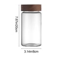 thumbnail image 3 of Dvkptbk storage jar Kitchen Storage Sealed Borosilicate Heatproof Glass Jar with Maple Wood Coffee Grain Tea Container, 3 of 7