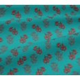 thumbnail image 5 of oneOone Georgette Viscose Fabric Leaves & Floral Block Print Fabric By The Yard 42 Inch Wide, 5 of 5