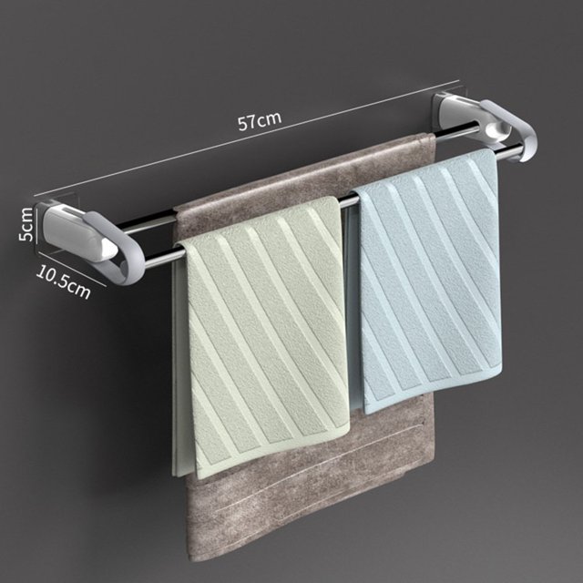 Practical Towel Organizer Rack Free-Perforation Wall Mounted for Bathroom Kitchen Accessories